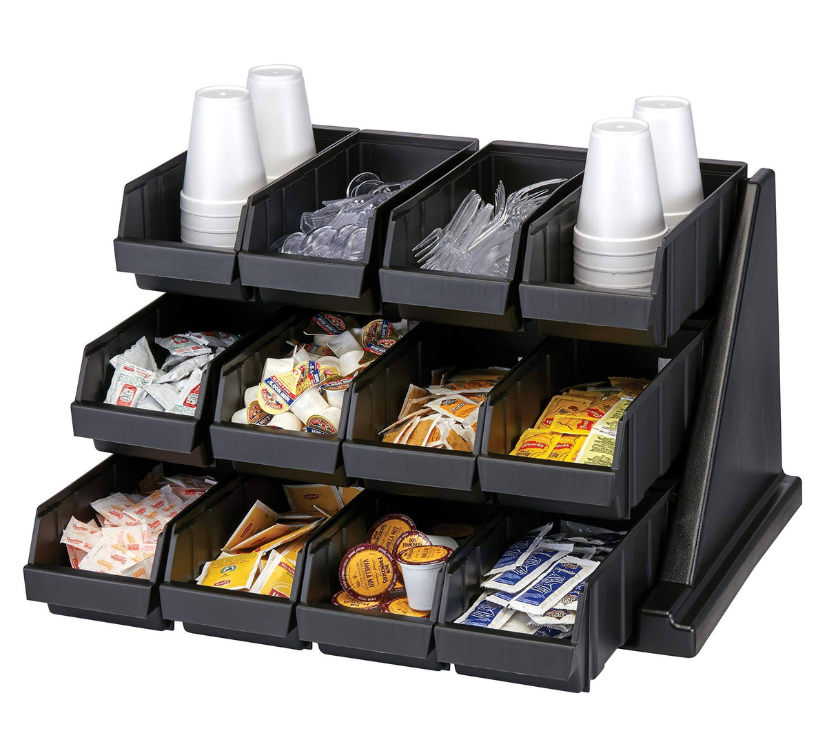 Black 12 Bins Organizer Rack B230494
