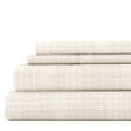 4 Piece Pattern Microfiber Bed Sheets Set California King G541