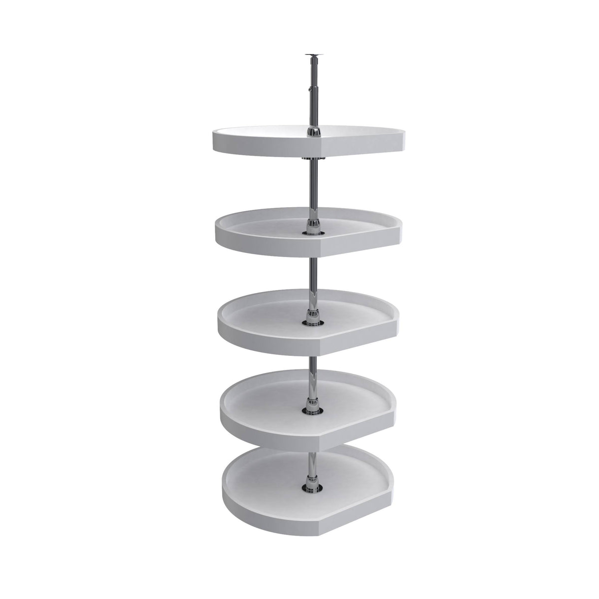 White 5 Shelf Pantry Lazy Susan Z3414