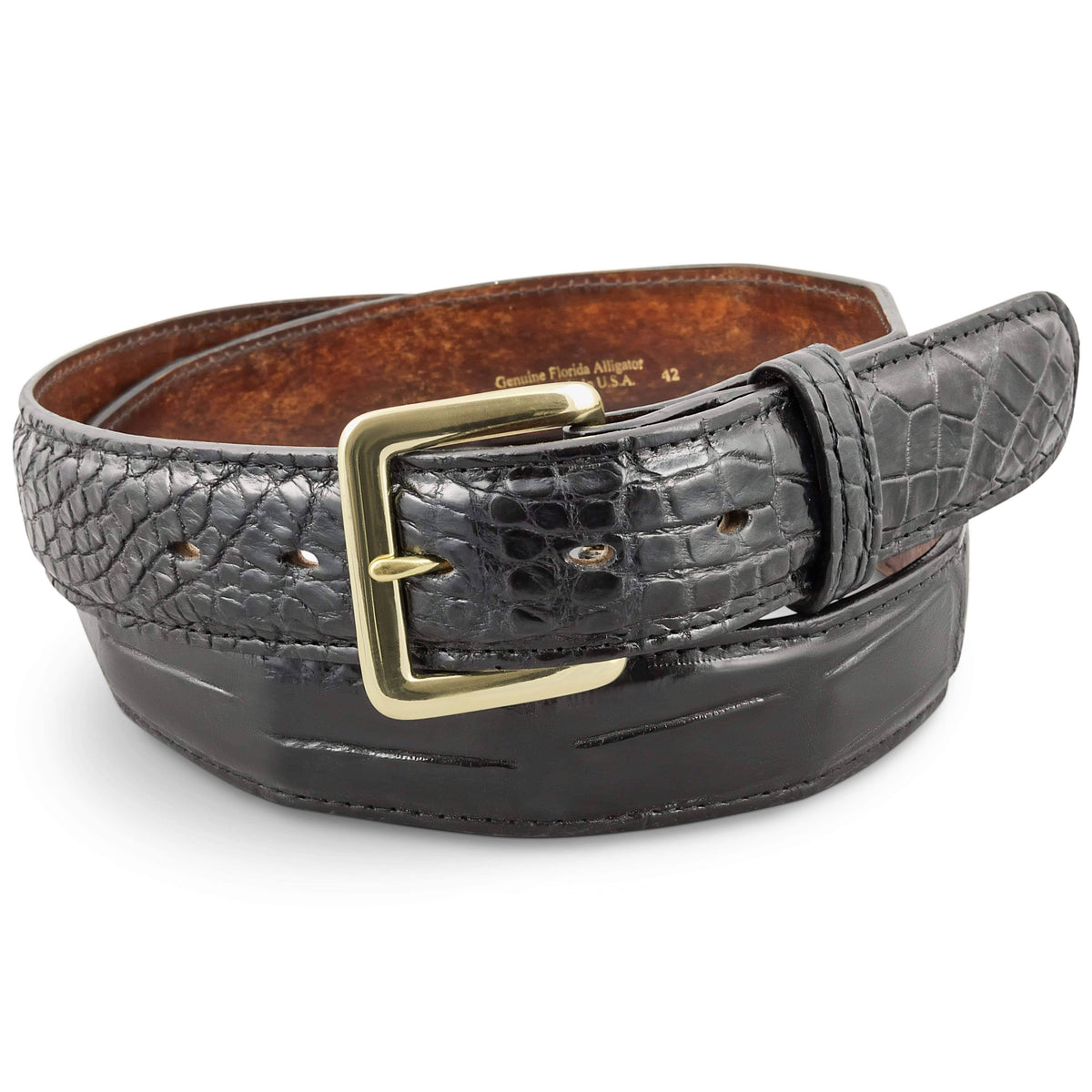 Black Alligator Belt U855