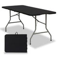 6ft Black Folding Plastic Table N27217