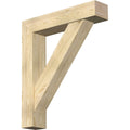 8x22W x 38x22D x 44x22H Douglas Fir Bracket with Offset Brace R3614