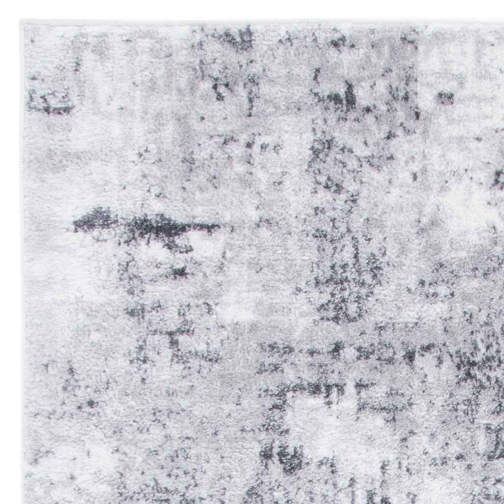 Distressed Marble Area Rug, Grey/Ivory, 5'3" x 7'6" Q85425