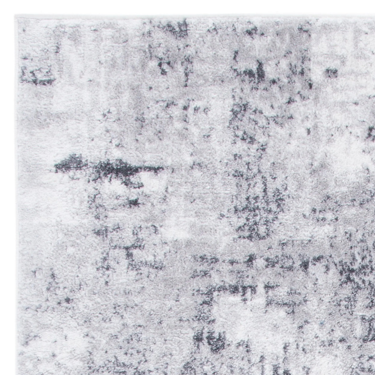 Distressed Marble Area Rug, Grey/Ivory, 5'3" x 7'6" Q85425