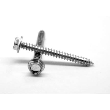 5/16 x 2 Sheet Metal Screw Hex Washer Head Type A Low Carbon Steel Zinc Plated Pk 900 M187018
