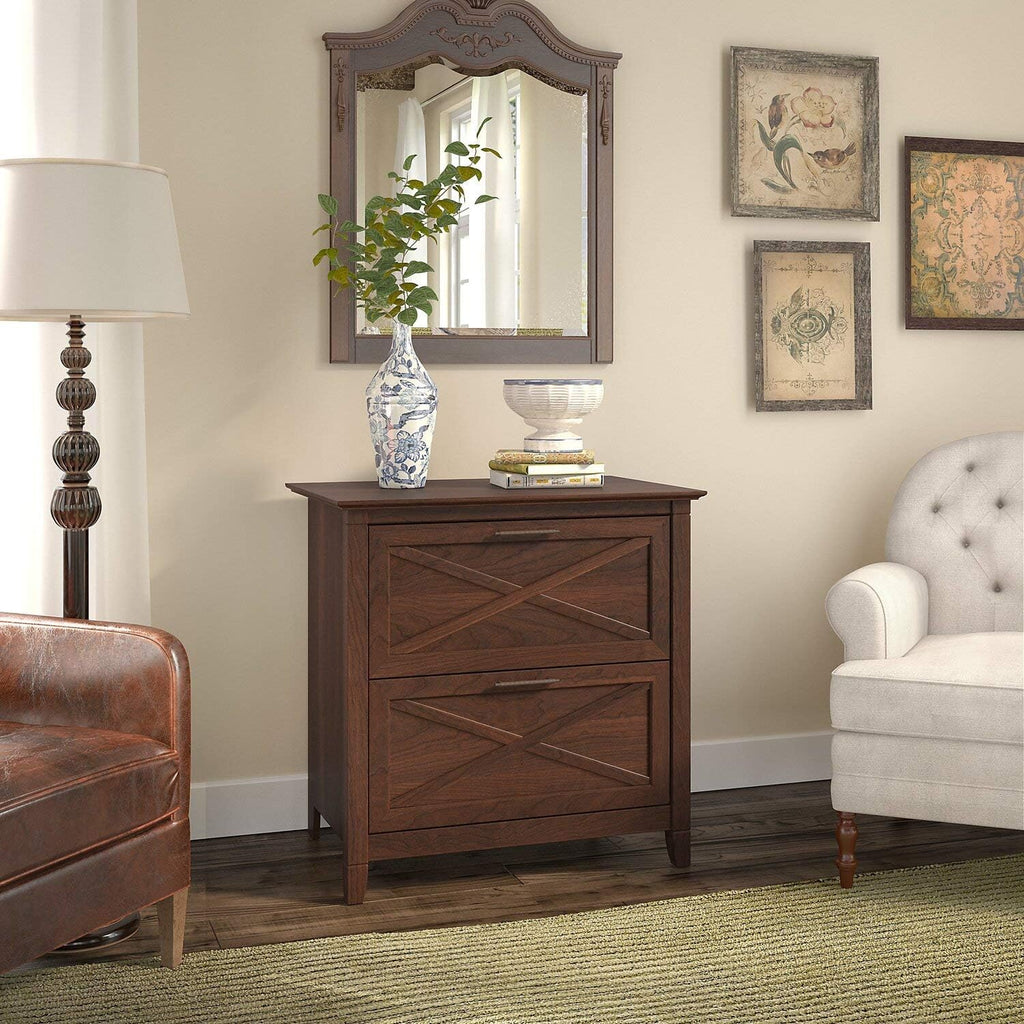 2 Drawer Lateral File Cabinet, Pure White Oak P29261