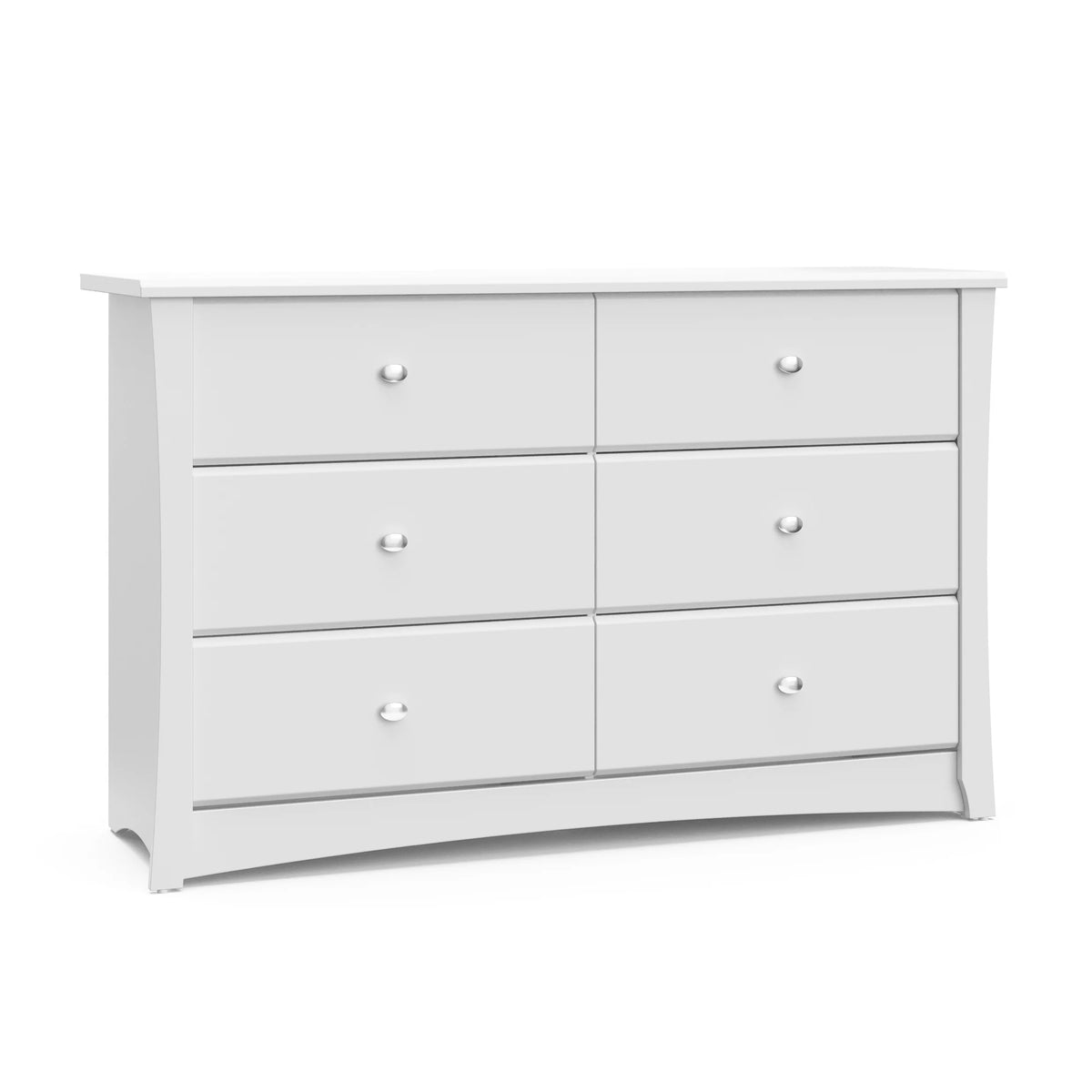 White 6 Drawer Double Dresser R506220