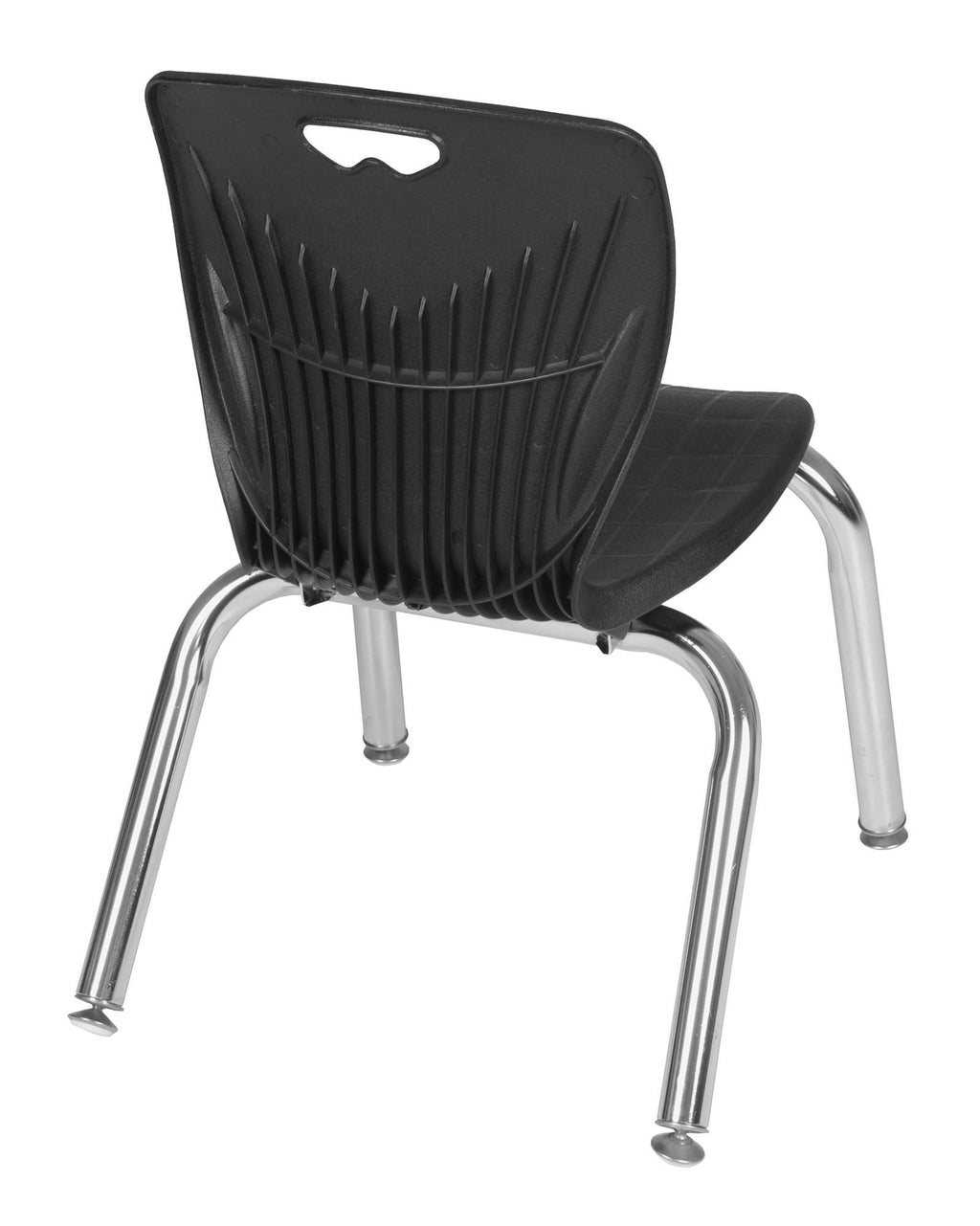 48x22 x 24x22 Height Adjustable Mobile Classroom Table - Mocha Walnut & 2 Stack Chairs - Black Y440