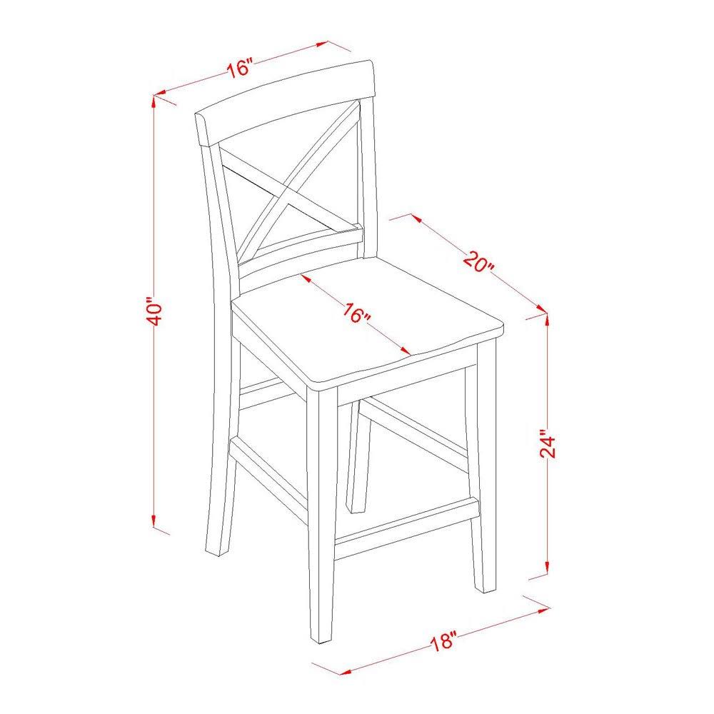 5 Piece Counter Height Table Set with 4 Chairs L616163