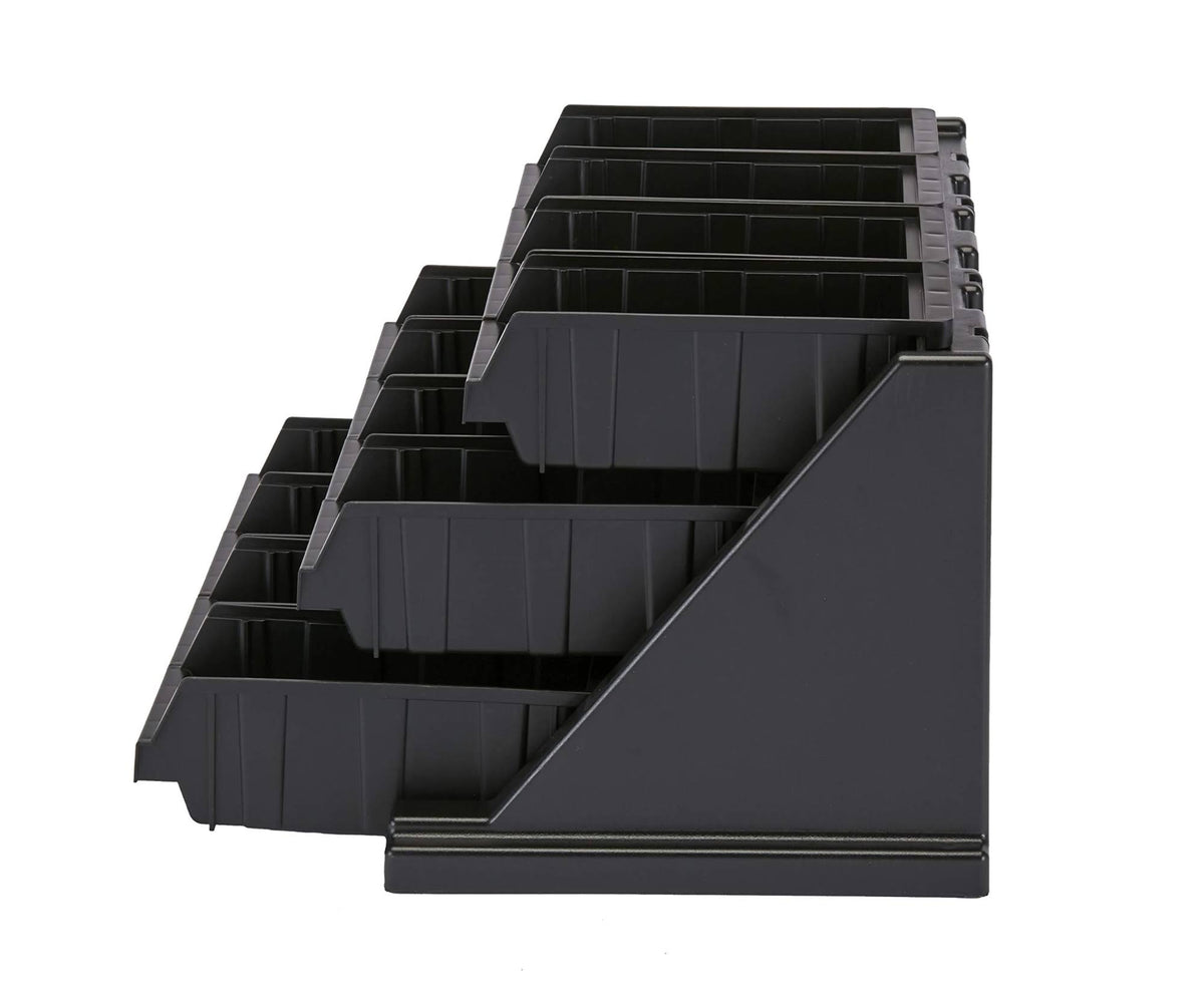 Black 12 Bins Organizer Rack B230494