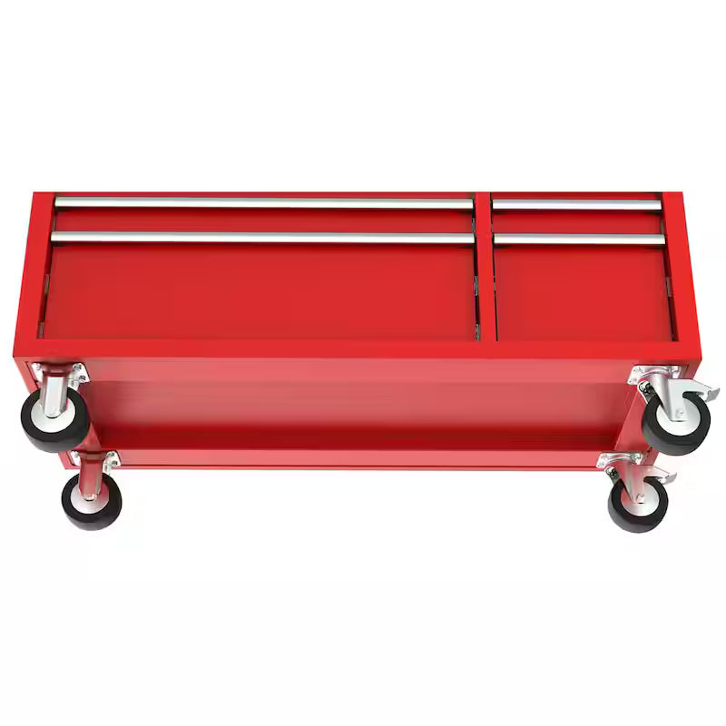 52 in. Red Mobile Workbench Cabinet F6978