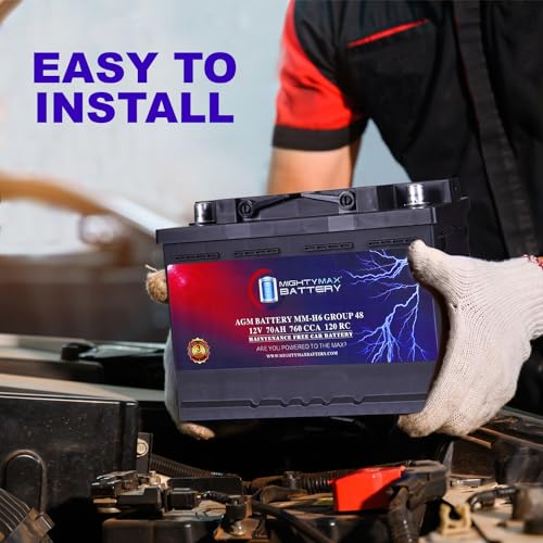 AGM Car Battery, Group Size 47, 12V 60 AH, 680 CCA L692443