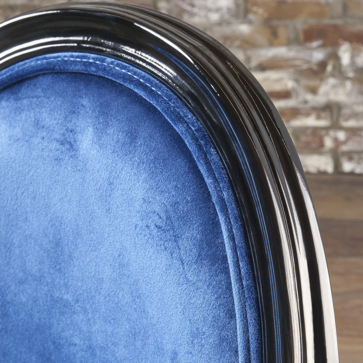 Navy Blue Velvet Dining Chairs Set of 2 T804603