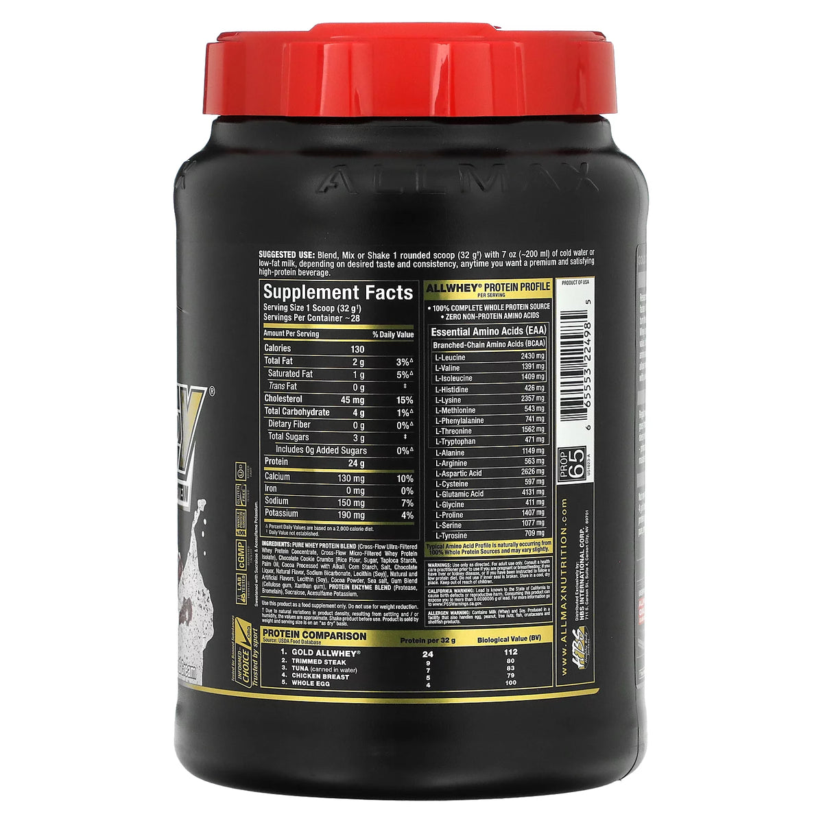 Cookies & Cream Whey Protein Isolate Blend 2 lbs A74122