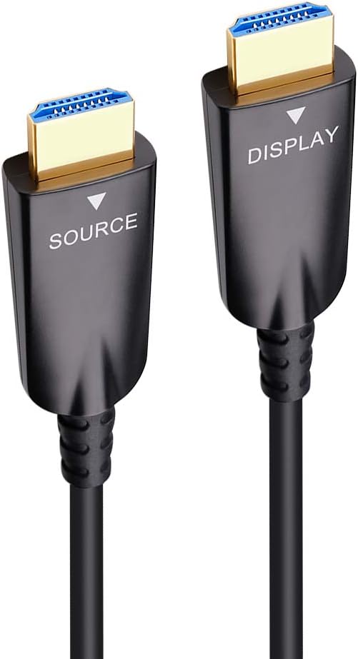 328 Feet Fiber Optic HDMI Cable 4K 30Hz 1080p 60Hz Black U163