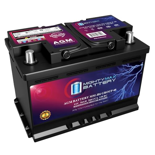 AGM Car Battery, Group Size 47, 12V 60 AH, 680 CCA L692443