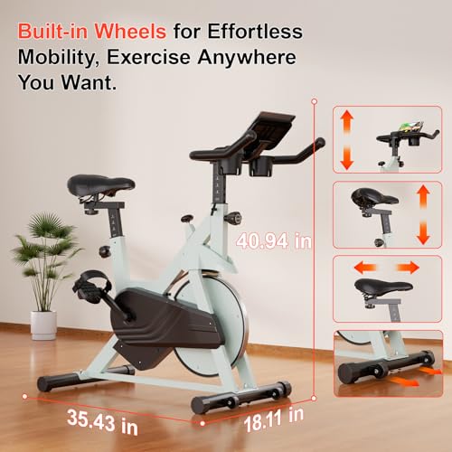 32-Level Magnetic Resistance Stationary Bike with 300lbs Weight Capacity A152463