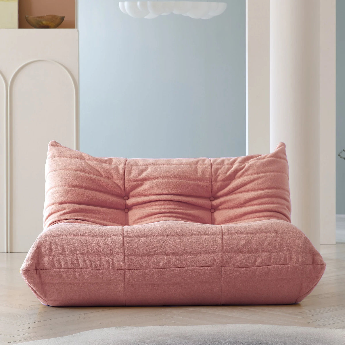 Teddy Velvet 3 Seats Lazy Floor Sofa N620