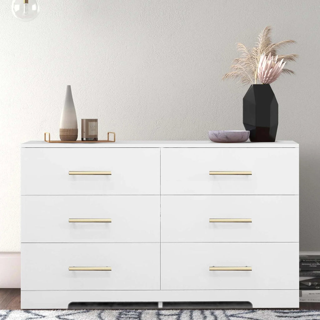 Black 6 Drawer Dresser I57985