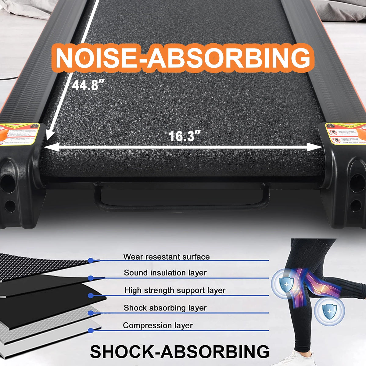3.5HP Folding Treadmill with Incline B326