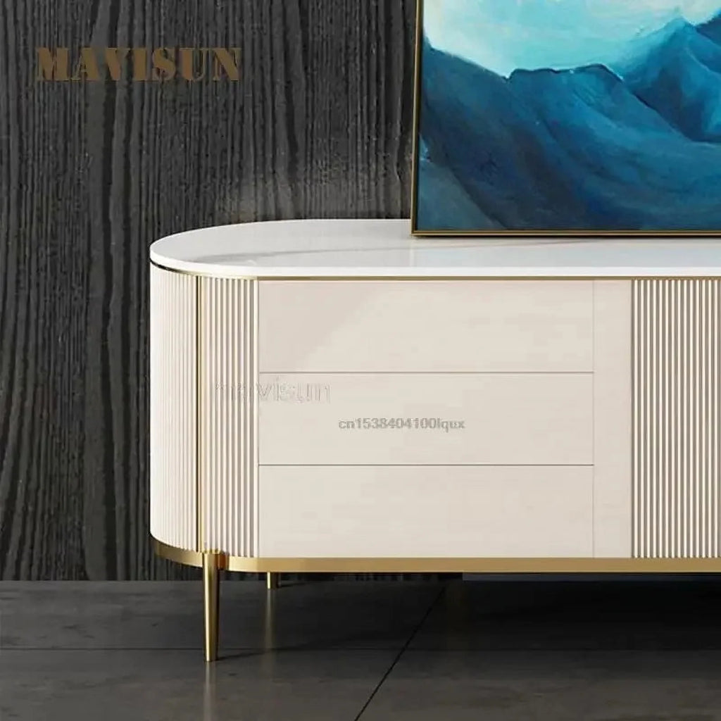 Italian Style Light Luxury Coffee Table TV Cabinet Q1037