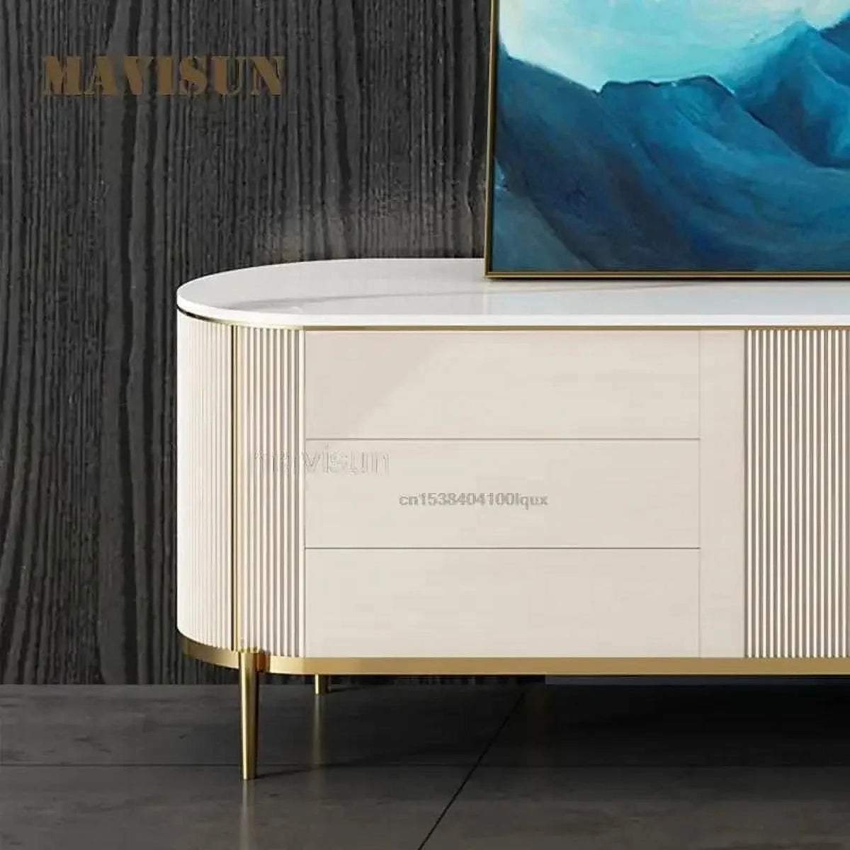 Italian Style Light Luxury Coffee Table TV Cabinet Q1037