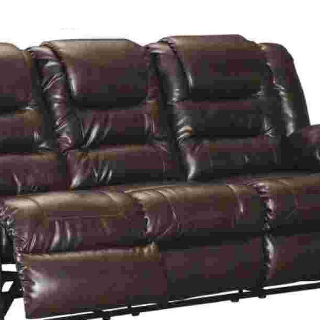 Mocha Brown Reclining Sofa E882687