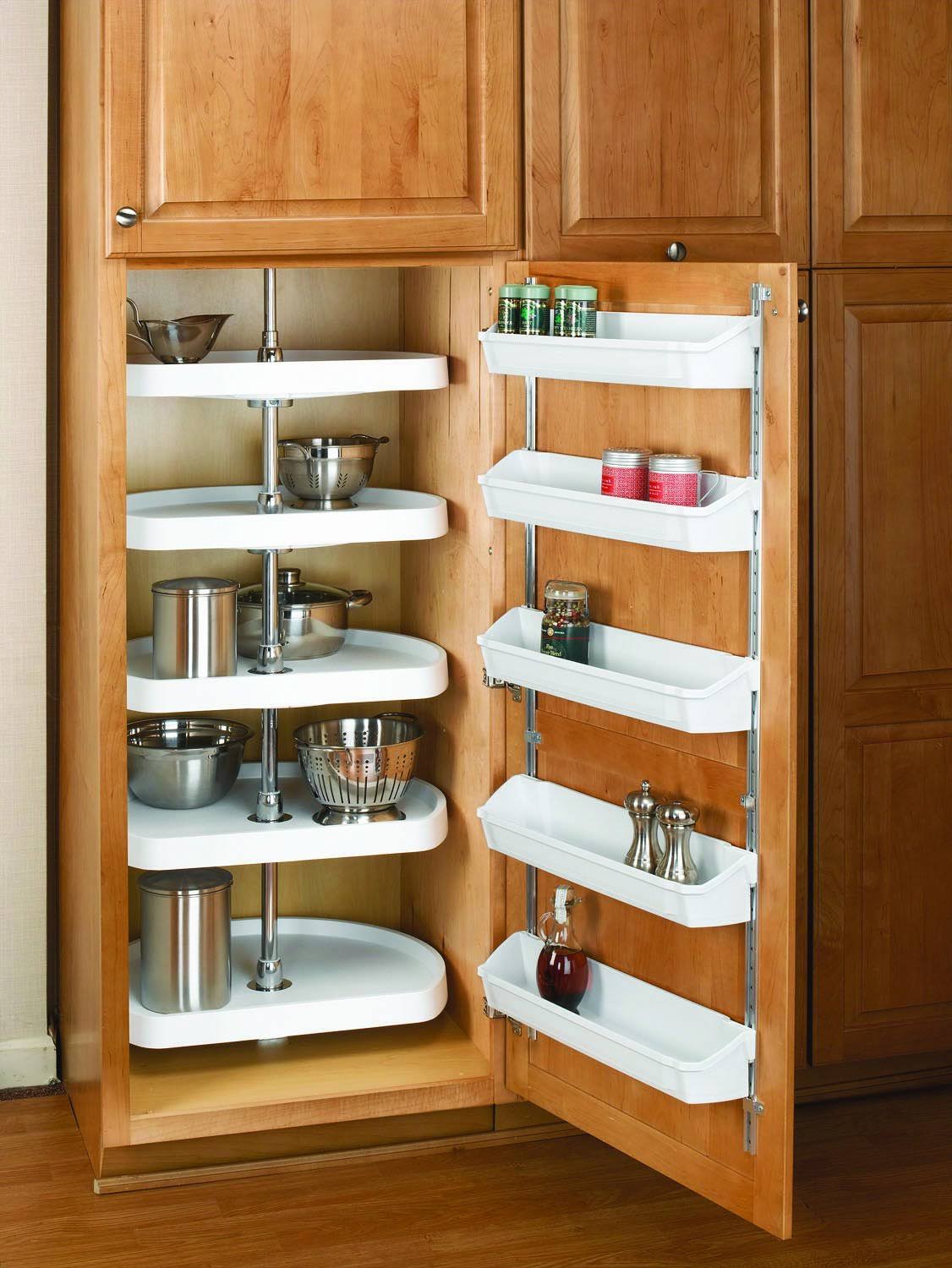 White 5 Shelf Pantry Lazy Susan Z3414