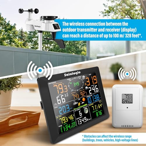 8.3 Inch Color Display Weather Station with Outdoor 7-in-1 Sensor U311067
