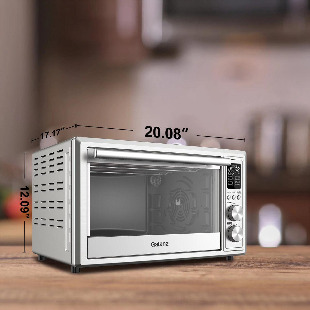 1.1 Cu.Ft. Digital Stainless Steel Toaster Oven with Air Fry C454