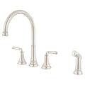 Widespread Kitchen Faucet Chrome Y252941