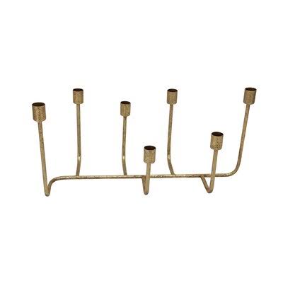 7 Taper Metal Candelabra Gold Q2739