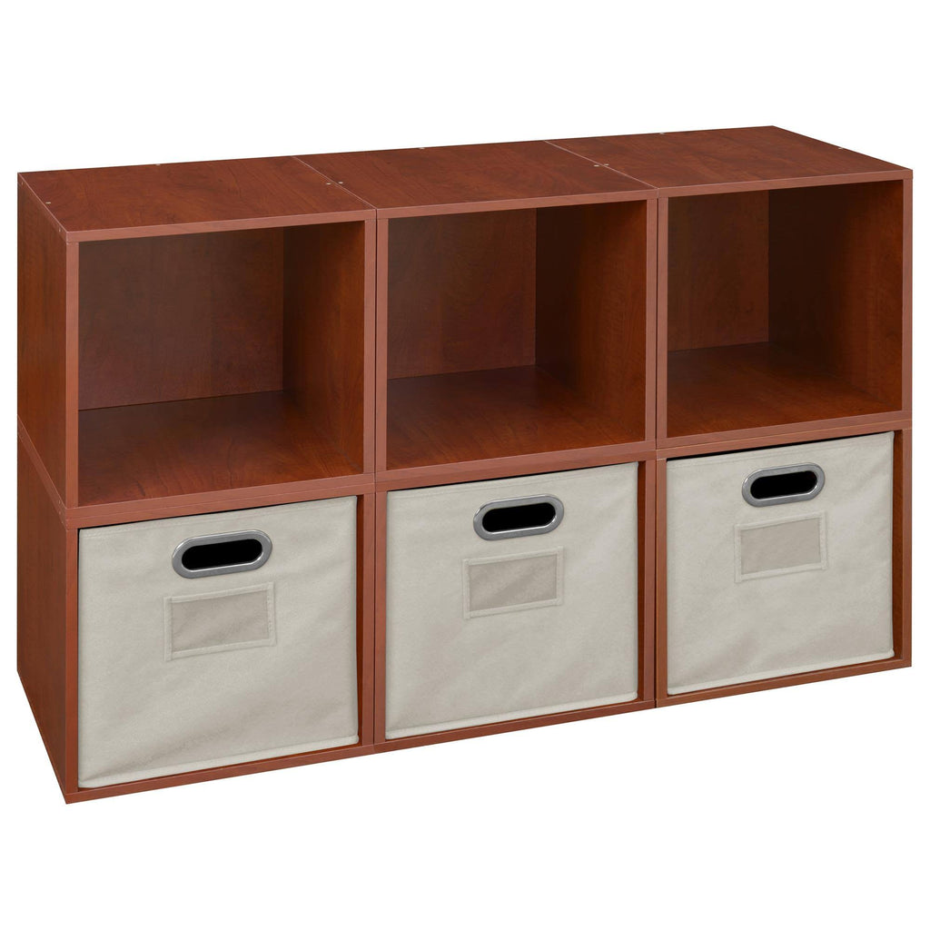6 Cubes and 3 Canvas Bins Storage Set P255
