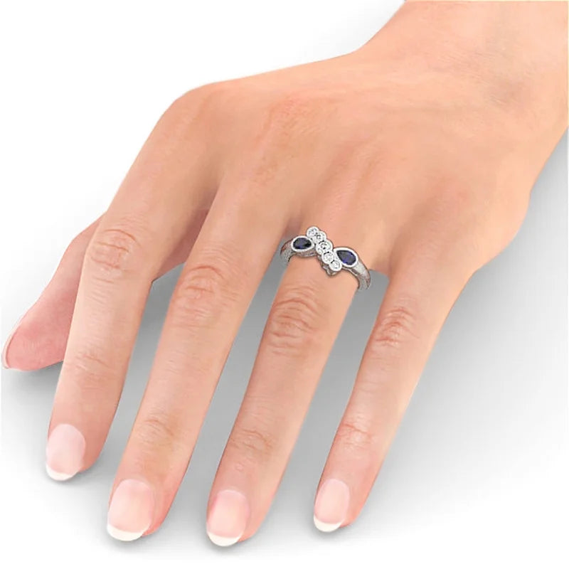 14K White Gold Eternity Band Size 7.5 B83770