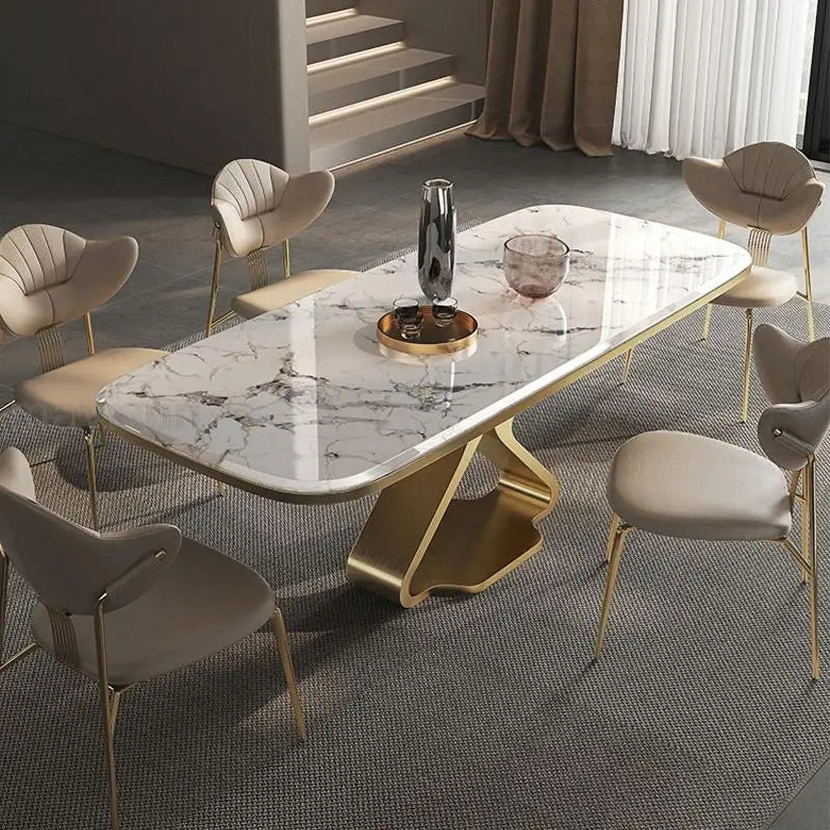 Luxury Dining Table and Chairs I837374