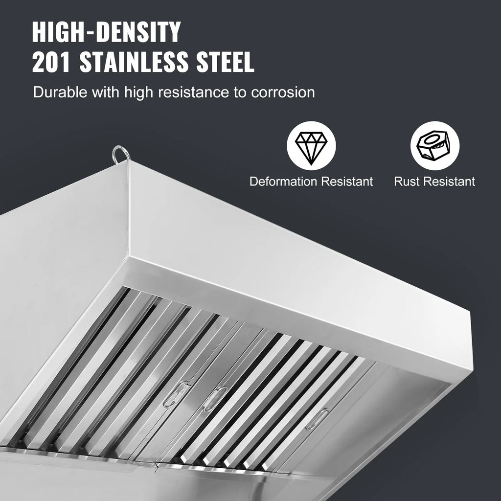 Commercial Exhaust Hood 5ft 201 Stainless Steel L454311