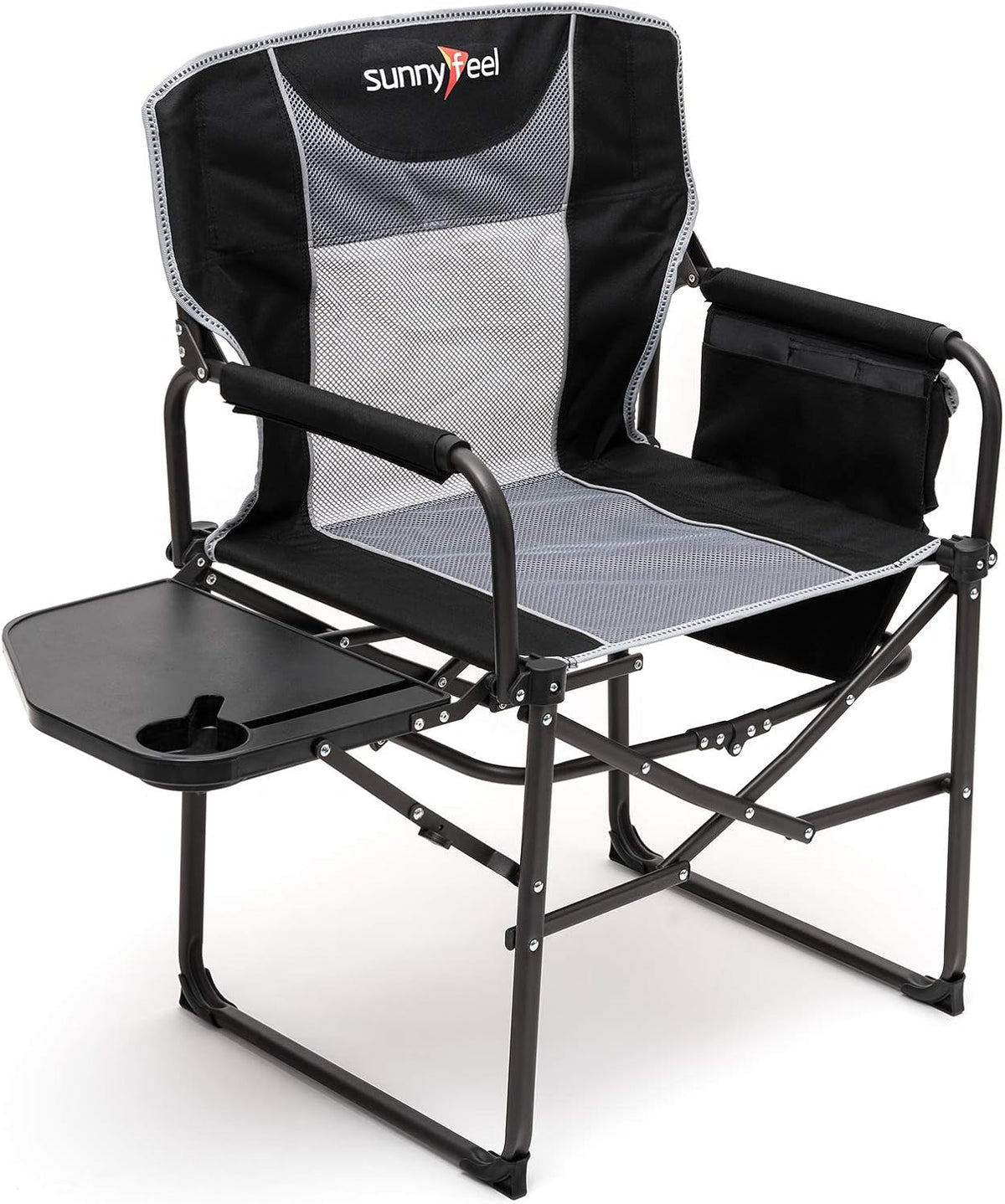 Oversized Portable Folding Camping Chair with Side Table T685