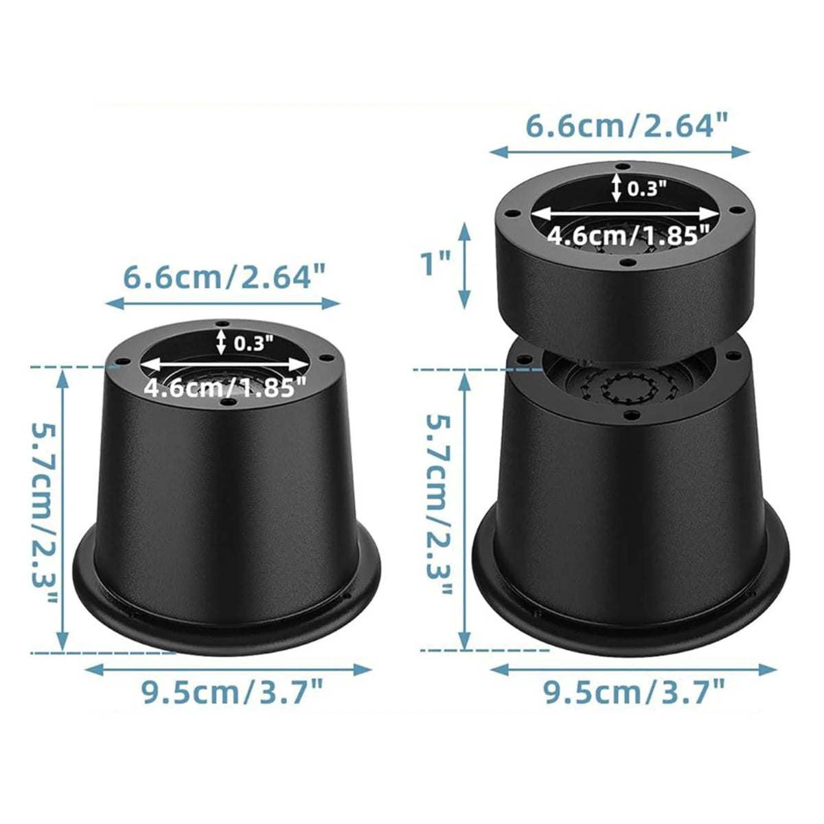 4 Pieces Rubber Anti Vibration Pads H474