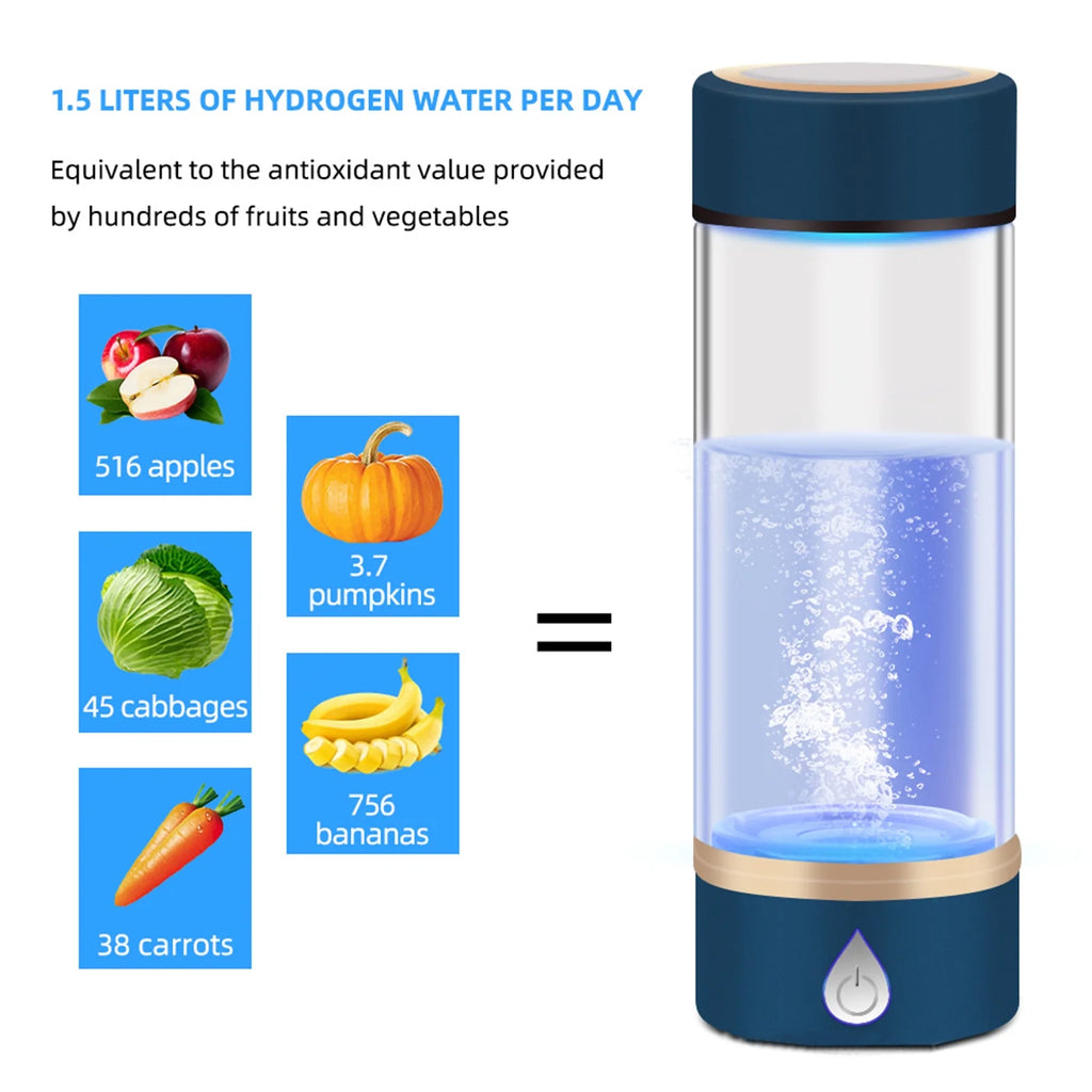 USB Rechargeable Hydrogen Rich Water Generator Bottle P309
