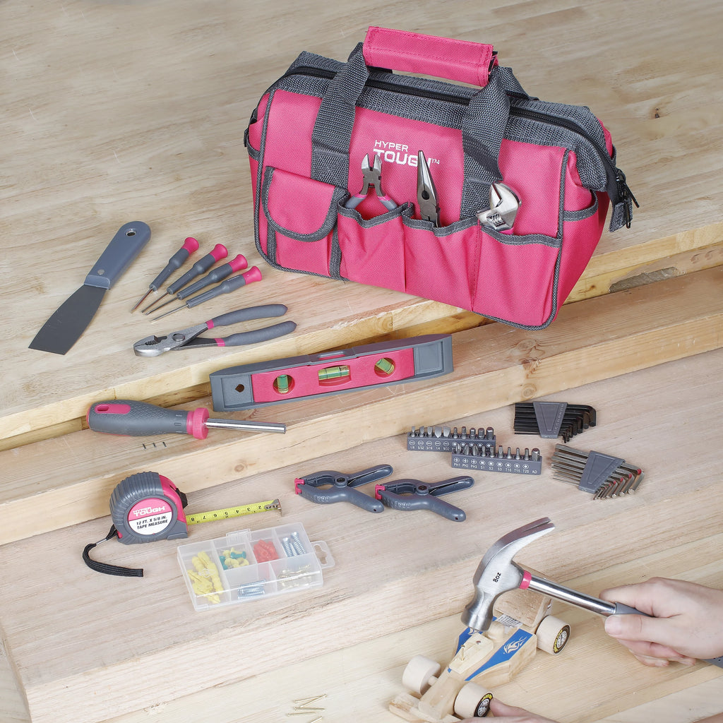 Pink 89-Piece Household Tool Set Q634