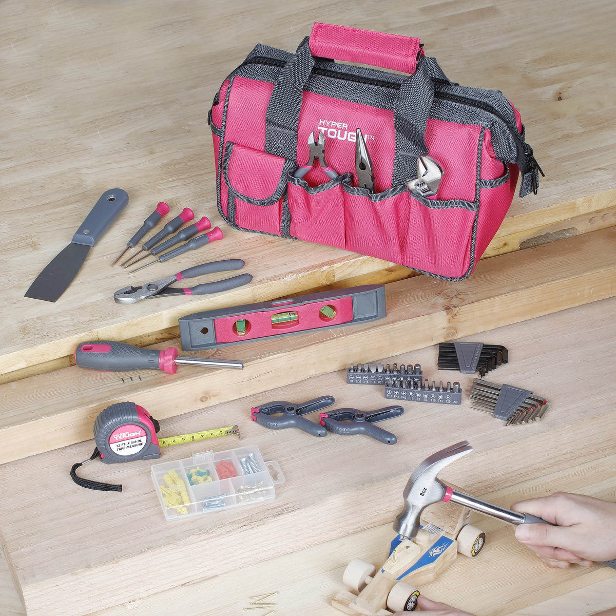 Pink 89-Piece Household Tool Set Q634