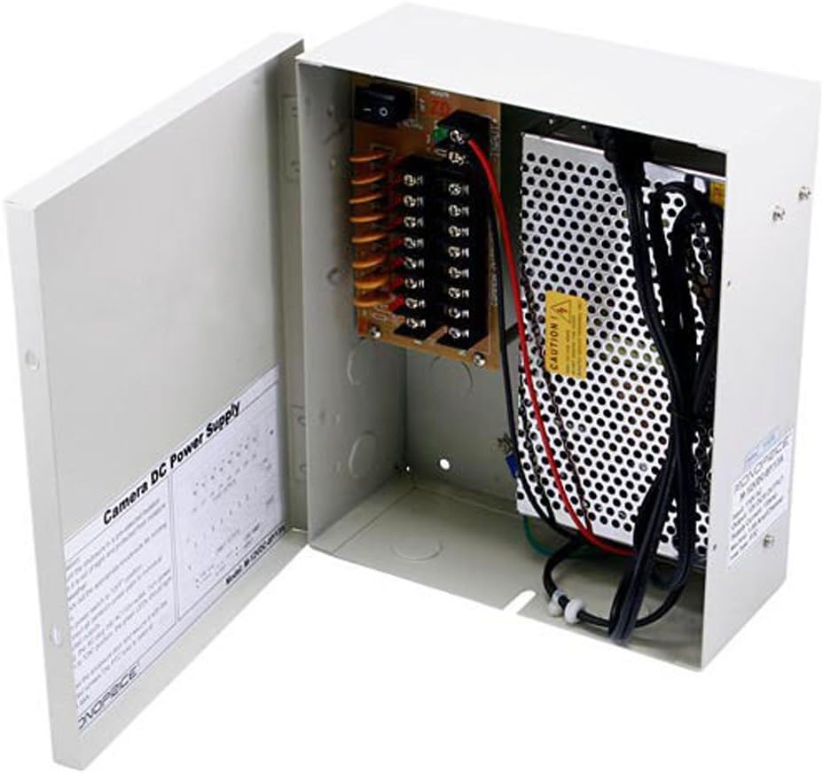 4 Channel 12V DC 5 Amps CCTV Camera Power Supply X909341