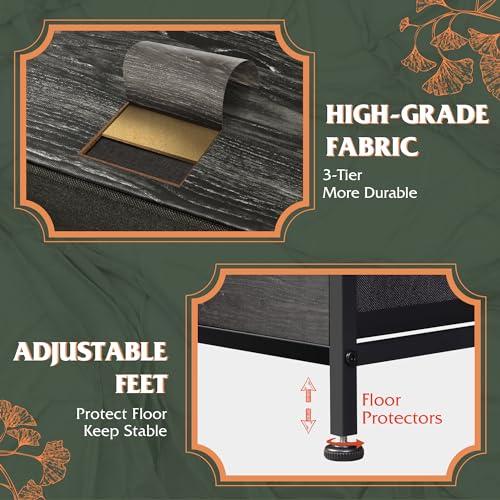 Tall Fabric Dresser with 11 Drawers K68725