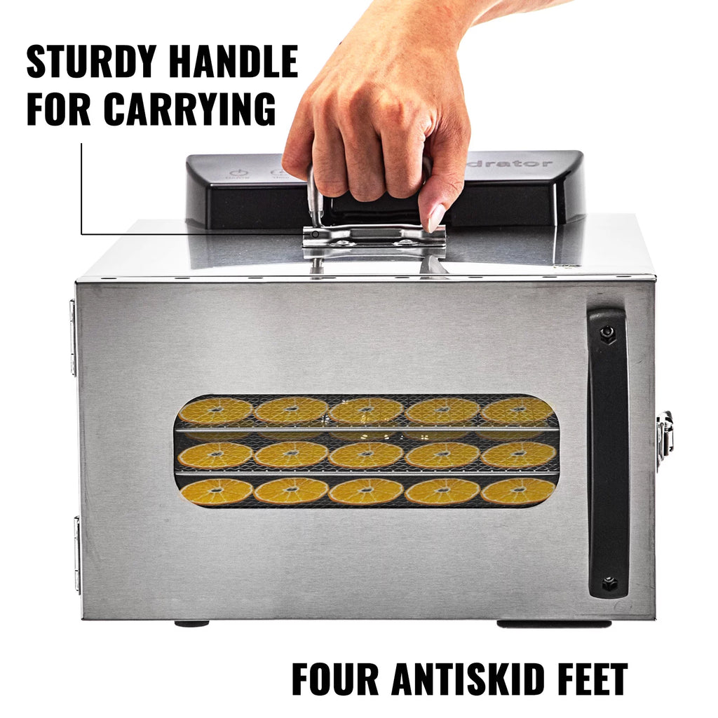 Stainless Steel 6 Trays Digital Food Dehydrator K136