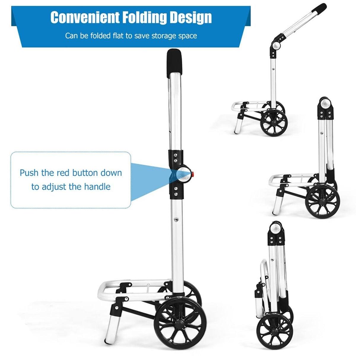 Folding Utility Cart with Removable Bag X54757
