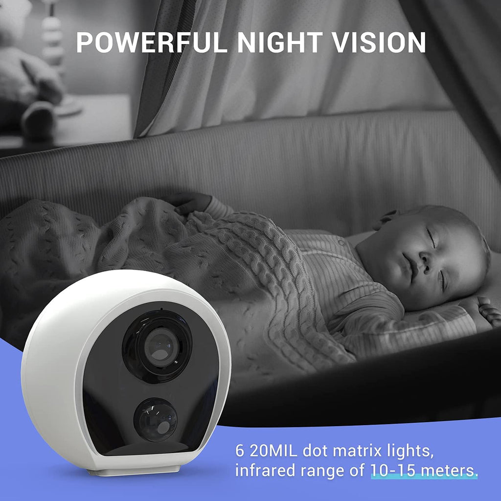 1080P Wireless Security Camera with Night Vision 2 Way Audio (2 Pack) R595885