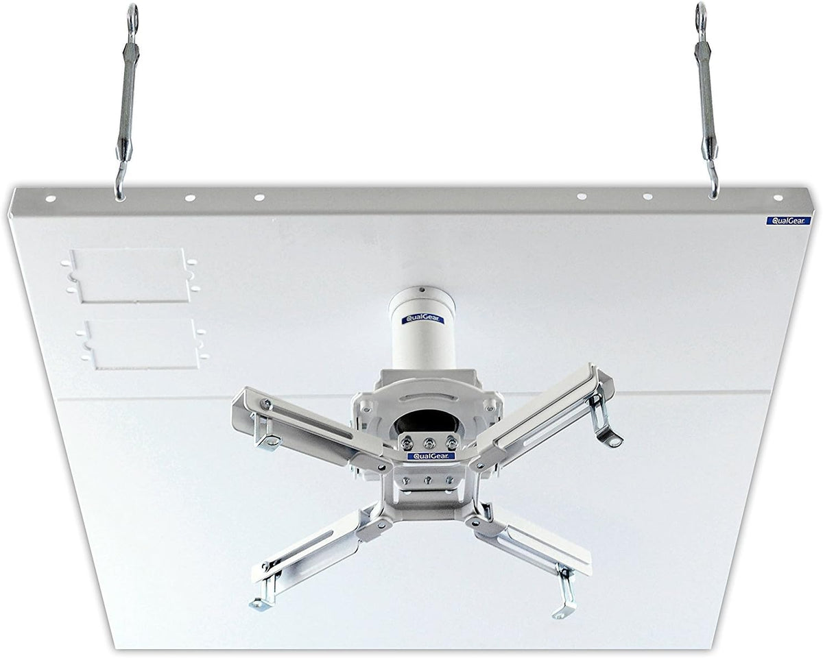 White Projector Mount Kit Ceiling Adapter Q61342