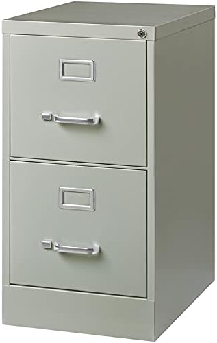 Light Gray Metal 2 Drawer Vertical File Cabinet S455