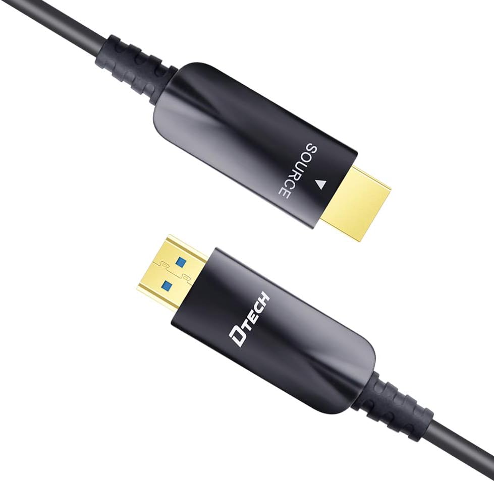 328 Feet Fiber Optic HDMI Cable 4K 30Hz 1080p 60Hz Black U163