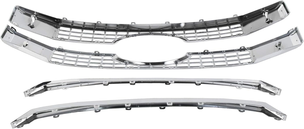 Chrome Front Hood Bumper Grille 4PCS S3539